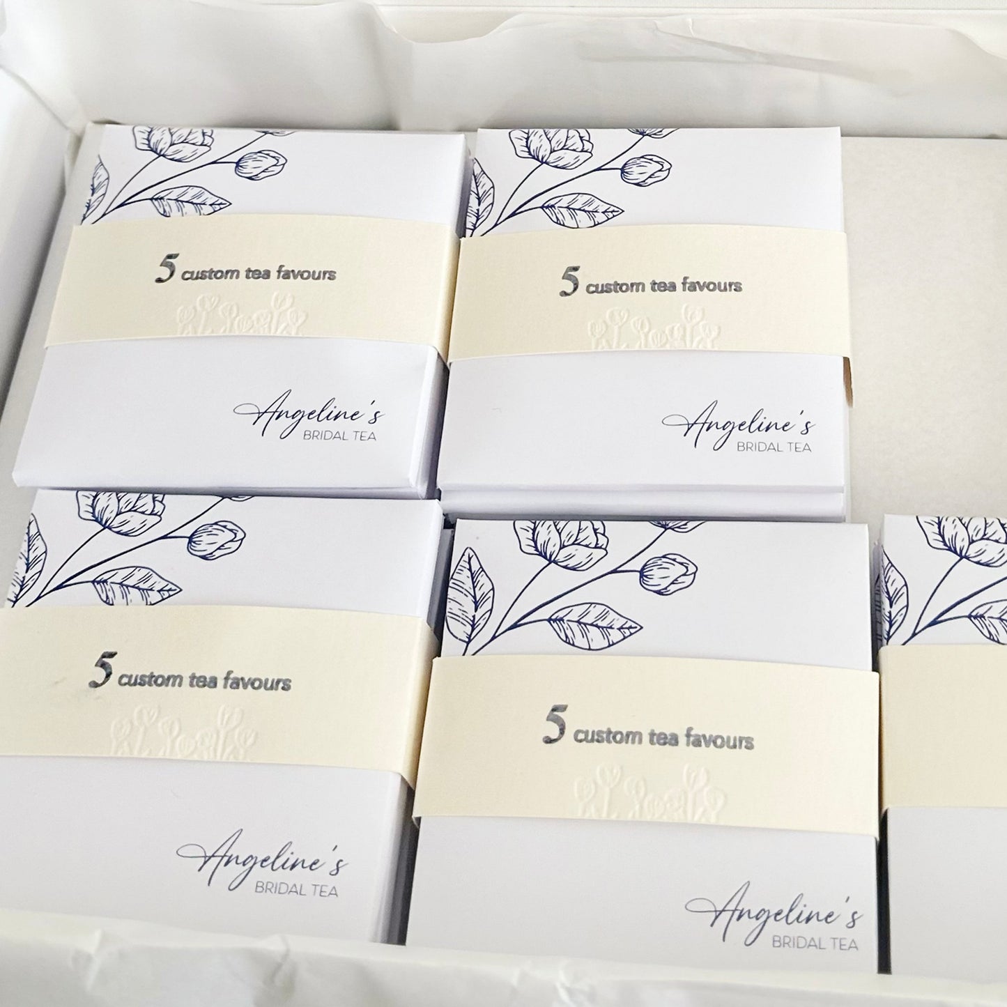 Custom tea favours (pack of 10)