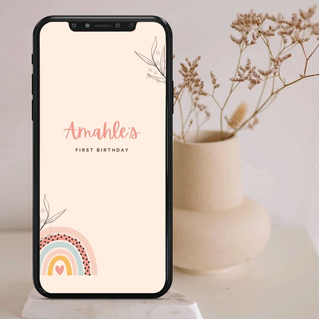 Custom design digital invitations and welcome board