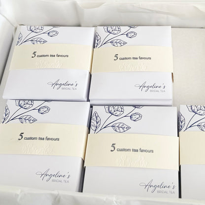 Custom tea favours (pack of 10)