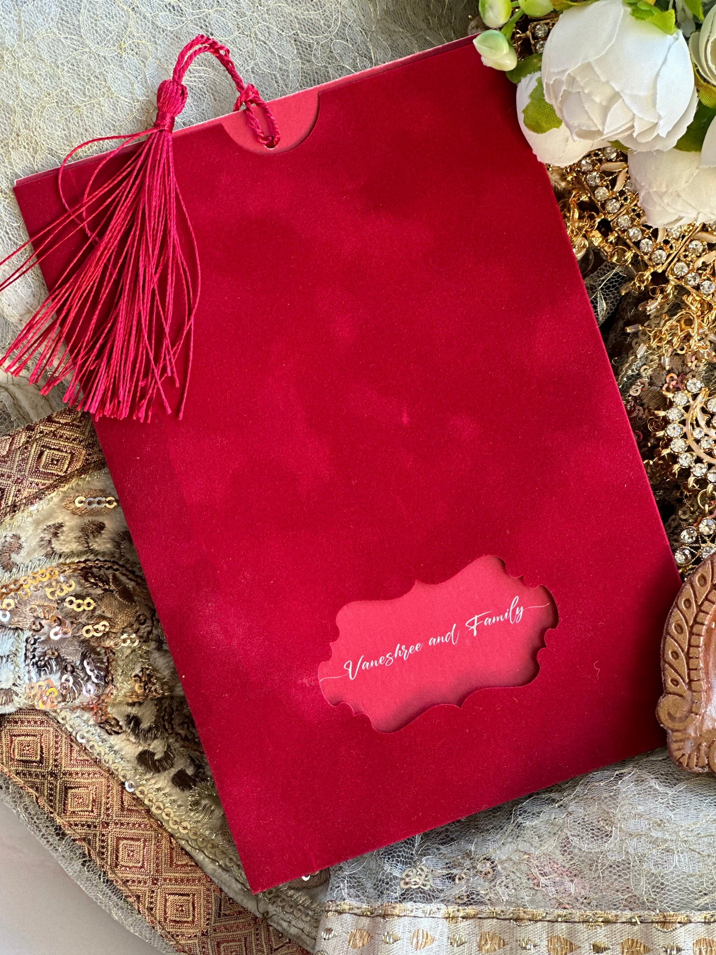 Kanaka Velvet Wedding Invitation Suite