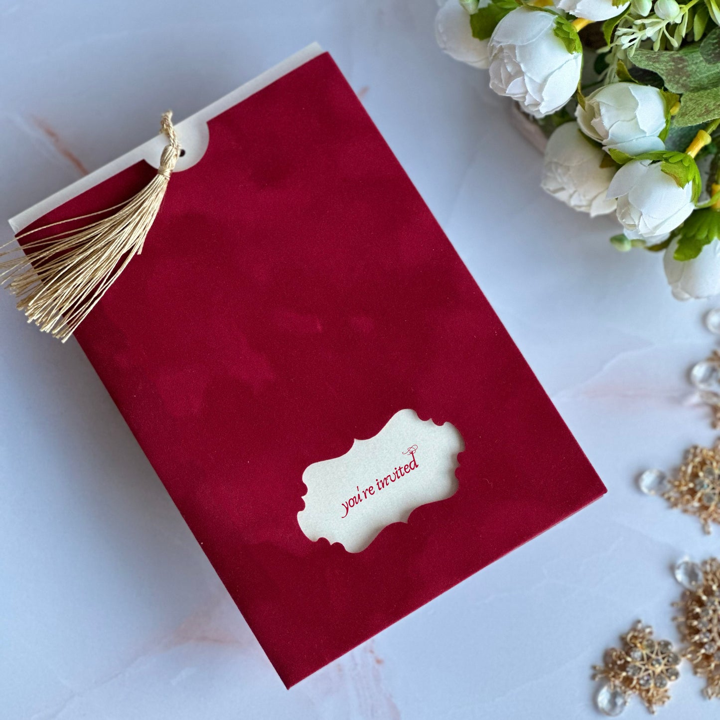 Kanaka Velvet Wedding Invitation Suite