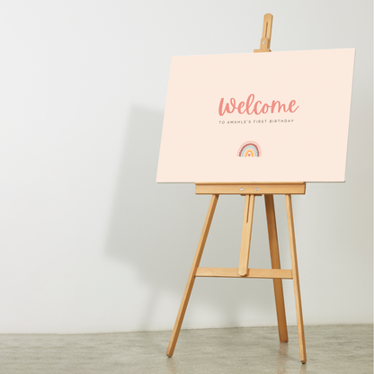 Custom design digital invitations and welcome board